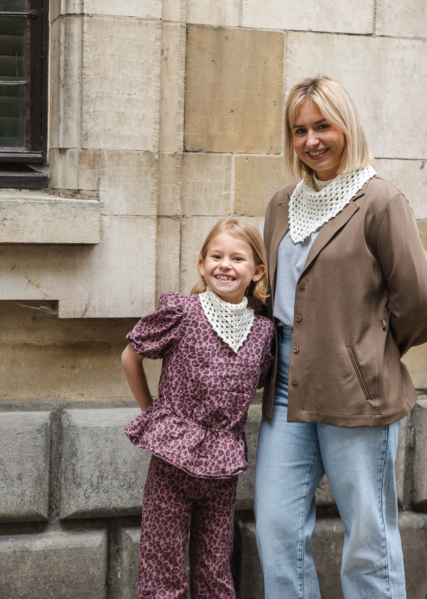 Crochet handmade scarf - kids