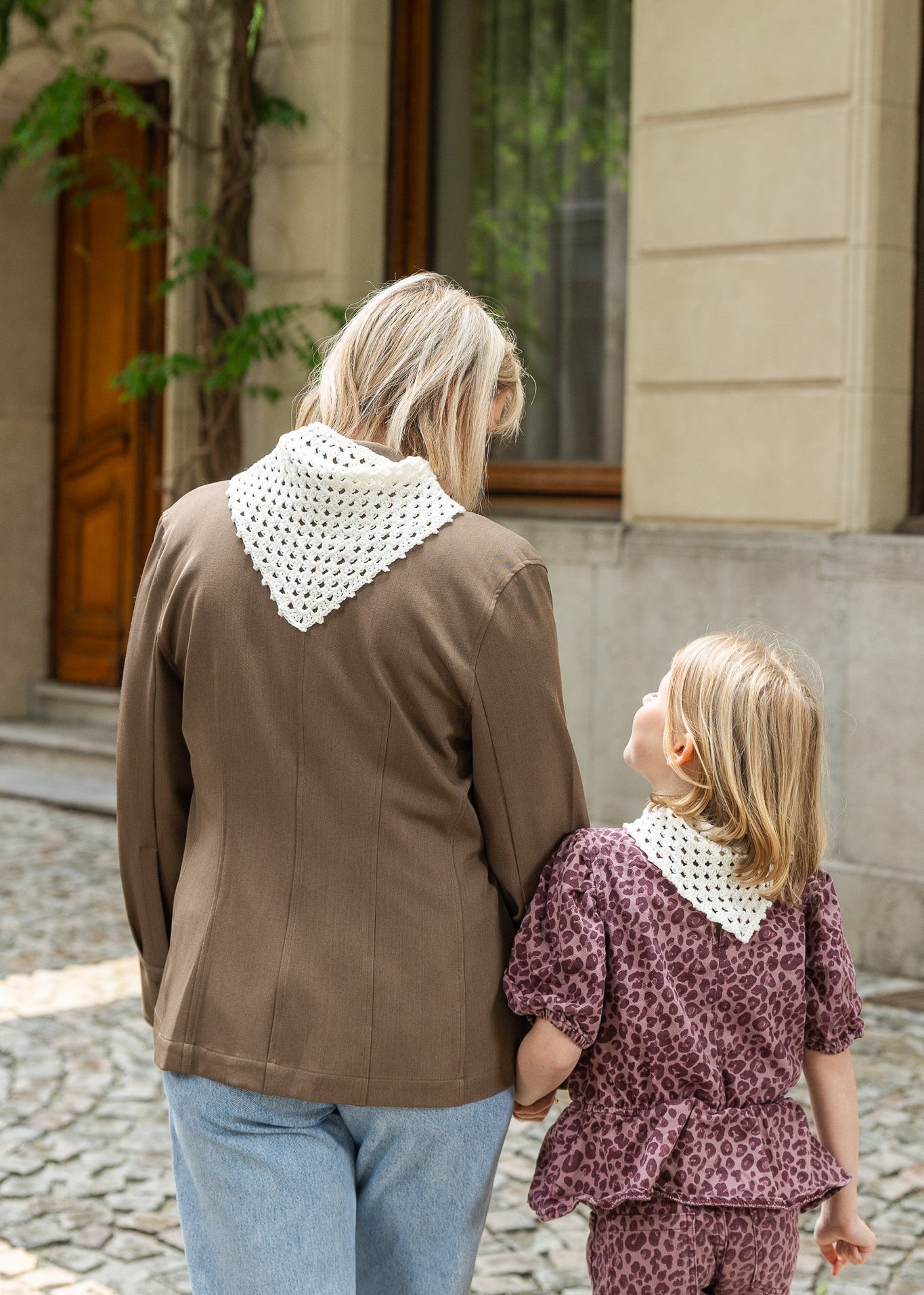 Crochet handmade scarf - kids