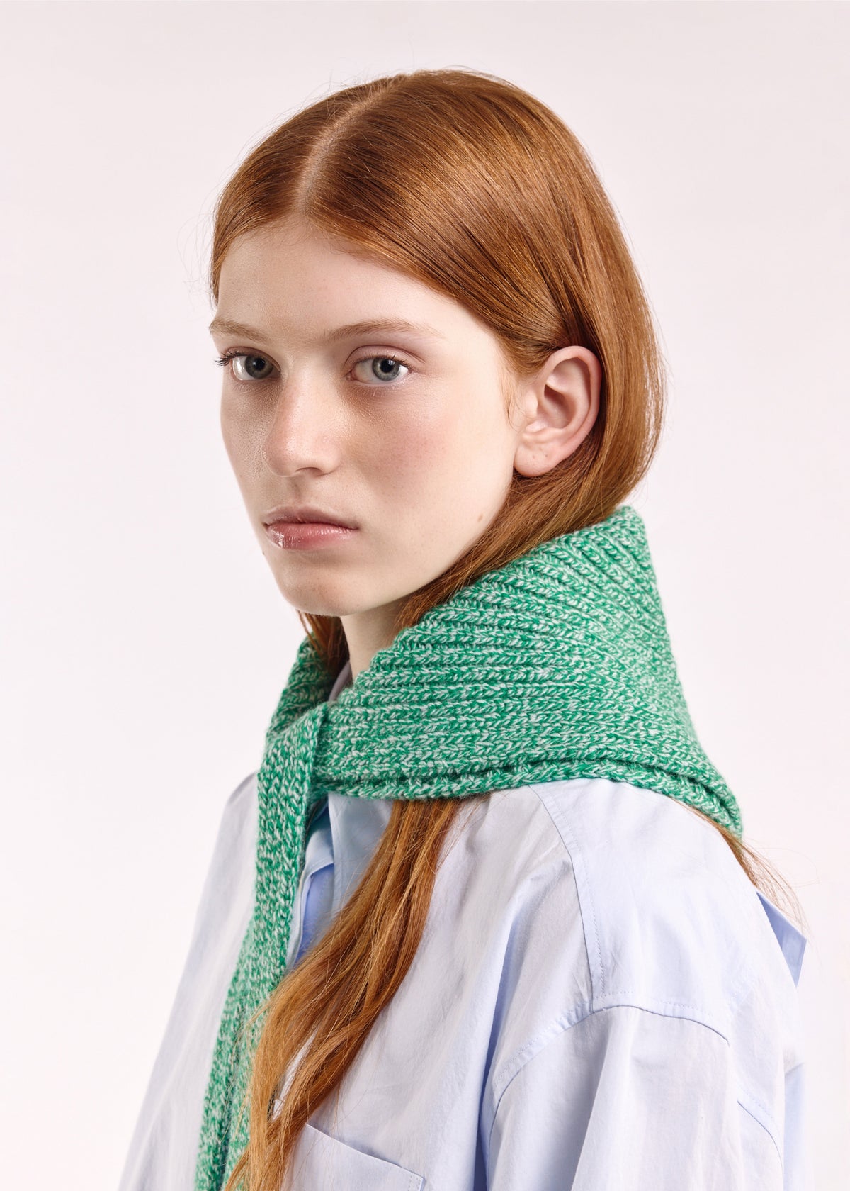 CLOIMH chunky bandana - Green Marle