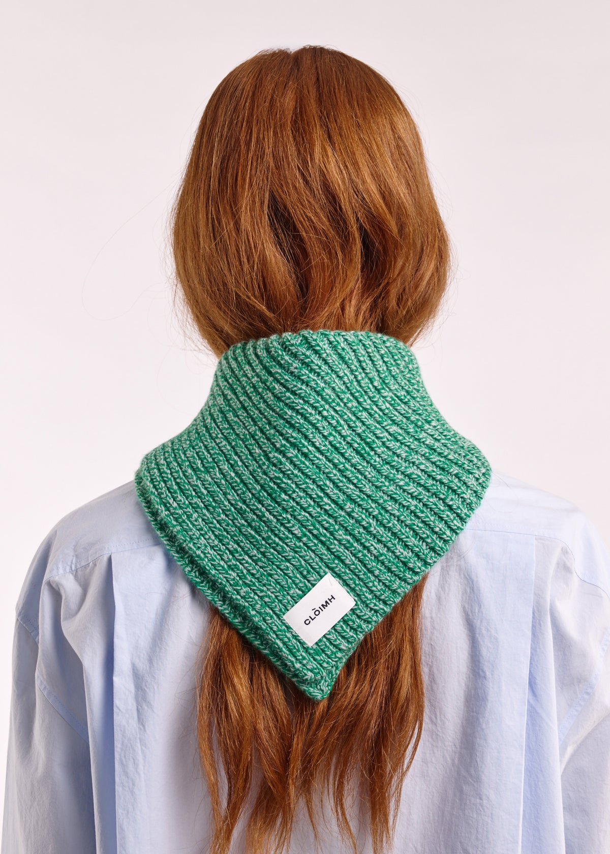 CLOIMH chunky bandana - Green Marle