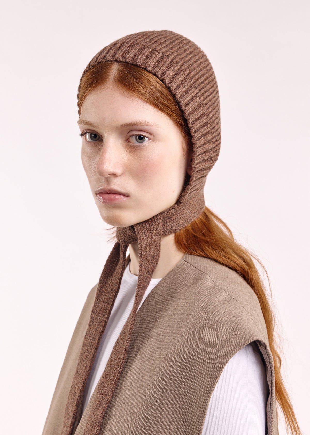 CLOIMH Tied Hood - Brown