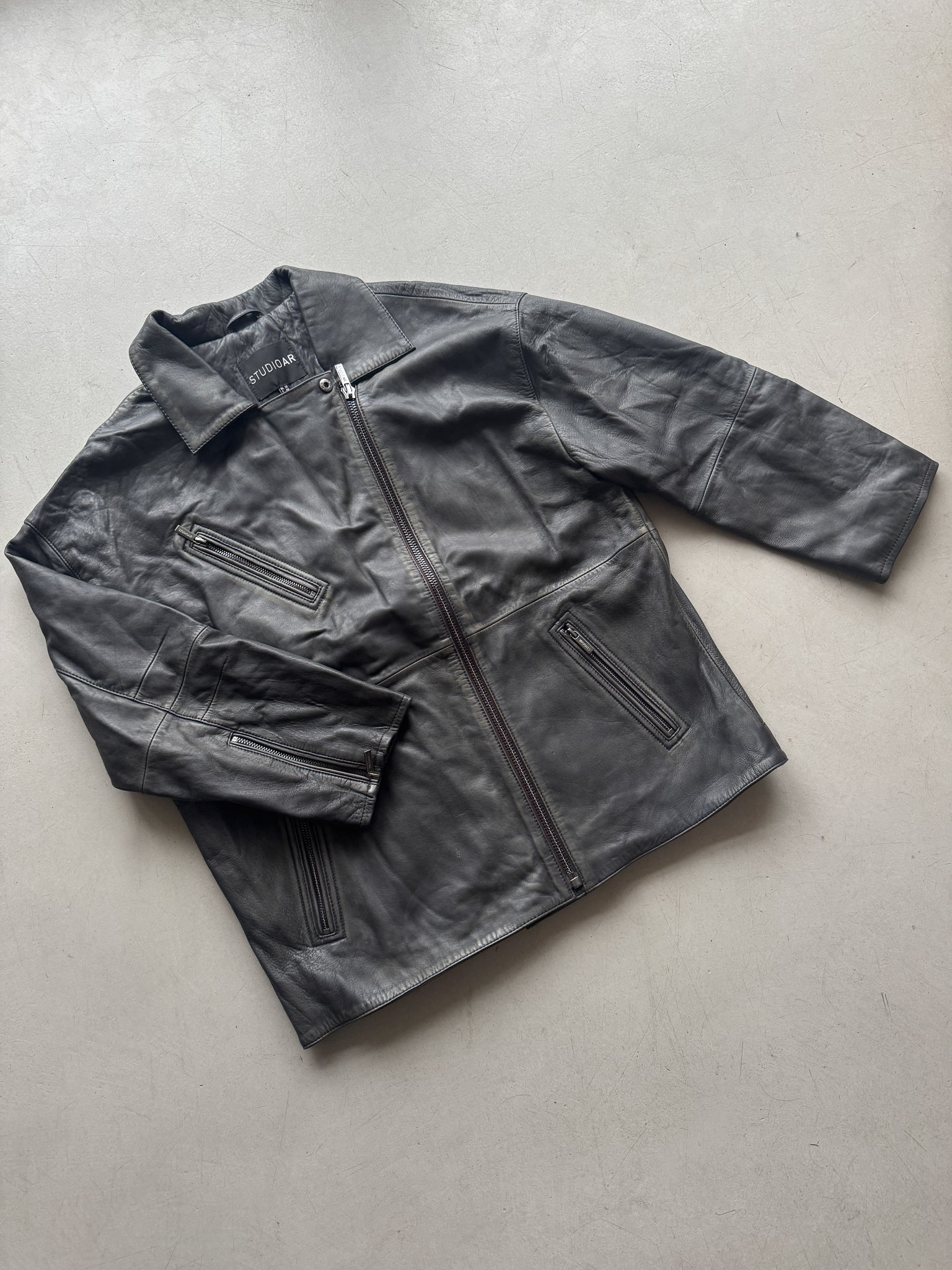 Studio AR leather jacket - Size 38